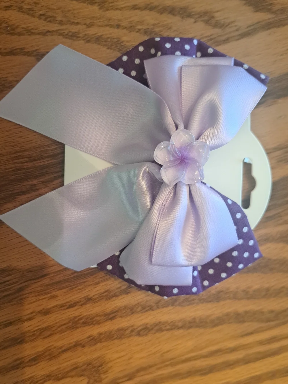 Set Of 5 Assorted Polka Dot Girls Hair Bows / Brandnew / Alligator Clip
